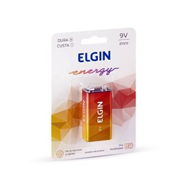 Bateria de Zinco 9 V Unidade Elgin