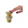 Válvula Click Inox 304 1.1/4 Pol.Gold DouradoOuro Flux Hidro